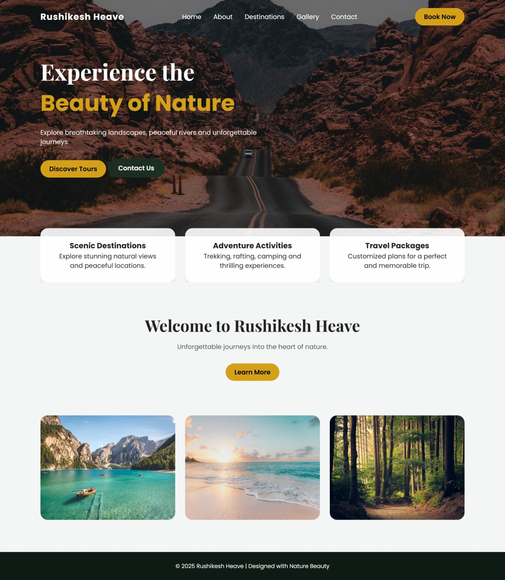 Rushikesh Heave Nature Website